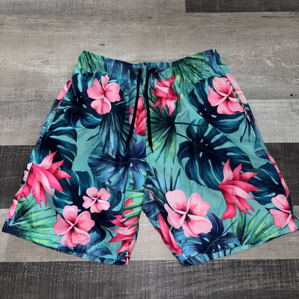 U.S. Surf Club Tropical Floral Men's Swim Shorts